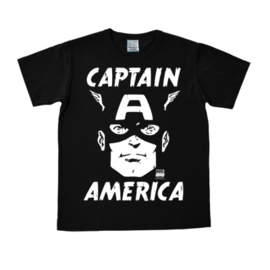 T-Shirt Marvel - Captain America Portrait - Black