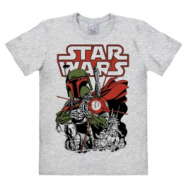 T-Shirt Star Wars - Boba Fett - Grey Melange