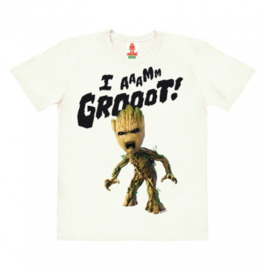 T-Shirt Kids Marvel - I Am Groot - Almost White