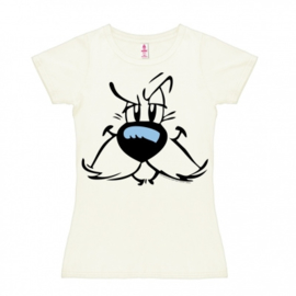 T-Shirt Petite Asterix - Idefix - Almost White