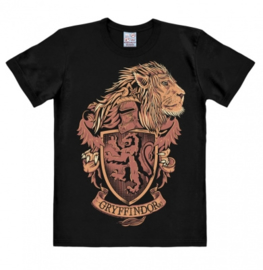 T-Shirt Harry Potter - Gryffindor Logo - Lion - Black