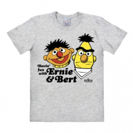 T-Shirt Sesame St. - Ernie and Bert - Havin' Fun - Grey Melange