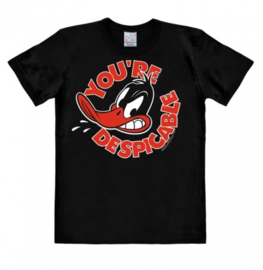 T-Shirt Looney Tunes - Daffy Duck - You re Despicable - Black
