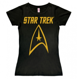 T-Shirt Petite Star Trek - Logo - Black