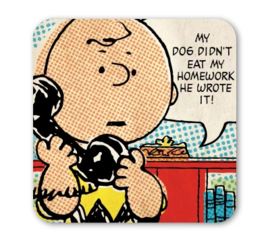 Coaster Peanuts - Charlie Brown Telephone