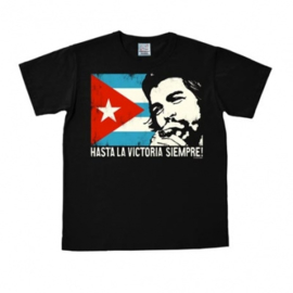 T-Shirt Che Guevara - Cuban Flag - Black