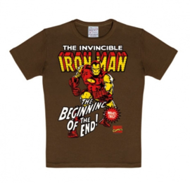 T-Shirt Kids Marvel - Iron Man - Mustang Brown