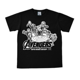 T-Shirt Marvel - Avengers - Heroes - Black