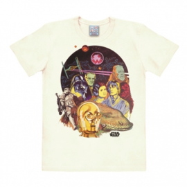 T-Shirt Star Wars - Drawing Multicolored - Almost White