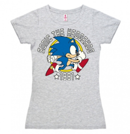 T-Shirt Petite Sonic - 1991 - Grey Melange