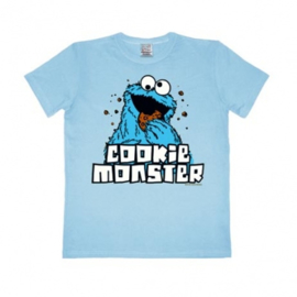 T-Shirt Sesame St. - Cookie Monster - Light Blue