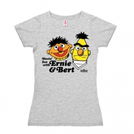 T-Shirt Petite Sesame St. - Ernie and Bert - Havin' Fun - Grey Melange