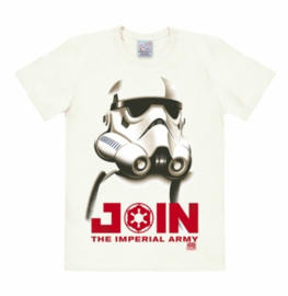 T-Shirt Star Wars - Stormtrooper - Join The Imperial Army - Almost White