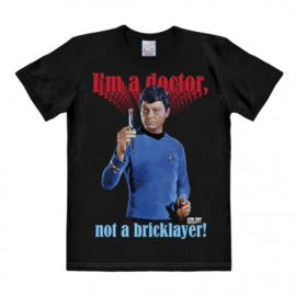 T-Shirt Star Trek - I'm A Doctor Not A Bricklayer - Black