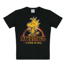 T-Shirt Kids Peanuts - Woodstock Summer Of Love - Black