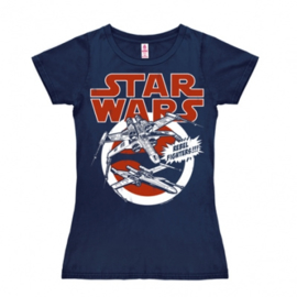 T-Shirt Petite Star Wars - X-Wings - Navy
