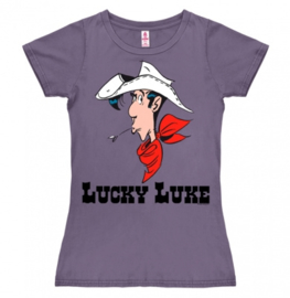 T-Shirt Petite Lucky Luke - Portrait - Lavender