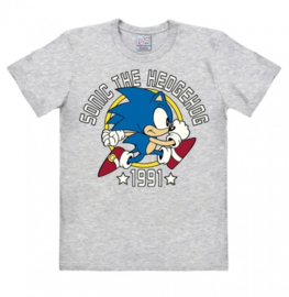 T-Shirt Sonic - 1991 - Grey Melange
