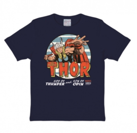T-Shirt Kids Marvel - The Mighty Thor - Navy