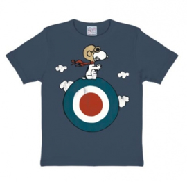 T-Shirt Kids Peanuts - Snoopy - Target - Medium Blue