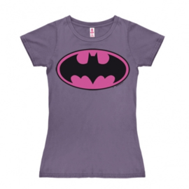 T-Shirt Petite Batman - Logo - Pink - Lavender