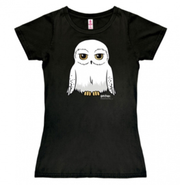 T-Shirt Petite Harry Potter - Hedwig - Black