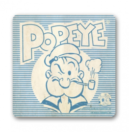 Coaster Popeye - White & Blue