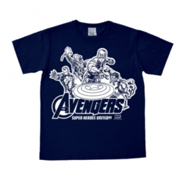 T-Shirt Marvel - Avengers - Heroes - Navy