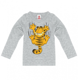 Longsleeve Kids Garfield - Scratches - Grey melange