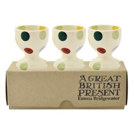 Egg cups Polka Dot set of 3