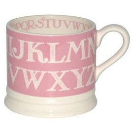 Small mug, babymug Pink Alphabet