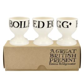 Egg cups Black Toast set of 3