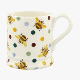 Half pint mug Bumblebee and Small Polka Dot