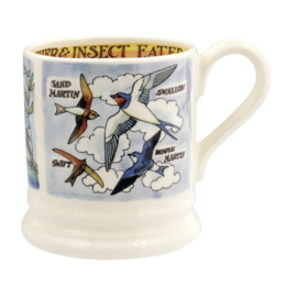 Half pint mug Kingfisher and Insects
