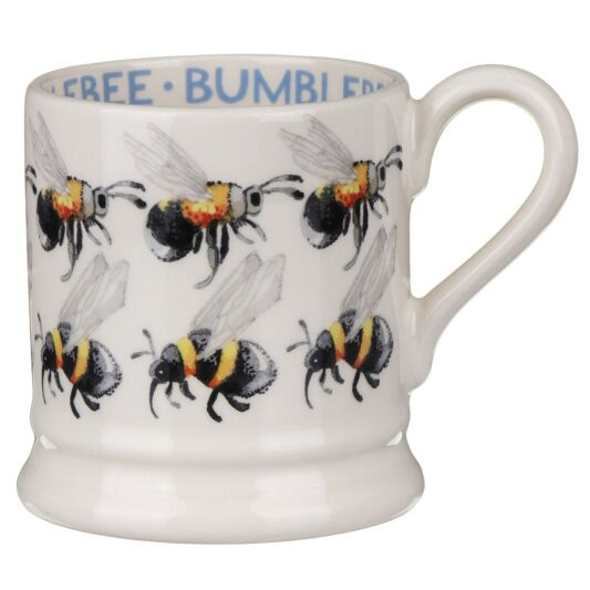 Half pint mug Flying Bumblebees