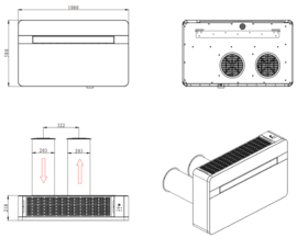 Monoblock Airco zonder buitenunit - Nuova Polar Pro 4 kW