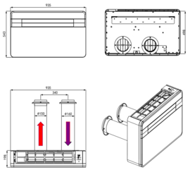 Monoblock Airco zonder buitenunit - Nuova Polar Pro 4 kW