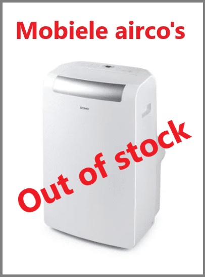 Mobiele airco's out of stock