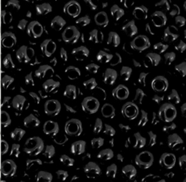 Rocailles 3mm Zwart