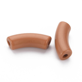 Terracotta Tube kraal 36x13.5x11.5mm