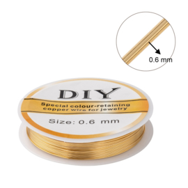 Long-lasting plated copper gold wire