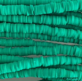 Katsuki kralen Aqua Groen 4mm ca. 400 stuks (per streng)