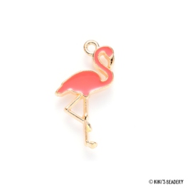 Metalen Flamingo emaille bedel