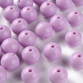 Grote kauwgombal kralen 16x15mm violet