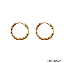 Stainless Steel gouden hoops