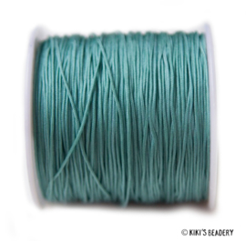 1 meter diep zeegroen macrame nylon koord 0.8mm