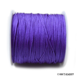 1 meter  violet macrame nylon koord 0.8mm
