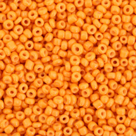 Rocailles 2mm pompoen oranje