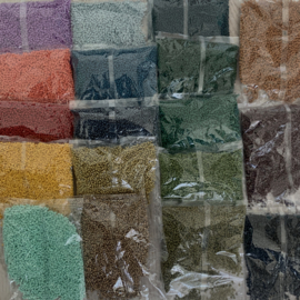 Kralenbox inclusief rocailles najaarskleuren 3mm