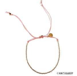 Kokomo Miyuki champagne goud roze armband anklet